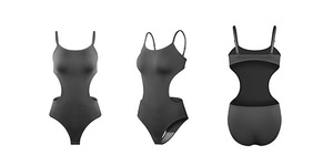 Nouveau produit phare : Shapewear amincissant taille en nylon tricoté, antibactérien, à dos nu, à bretelles, couleur unie, sexy et ouvert, style européen et américain - Product Image 6