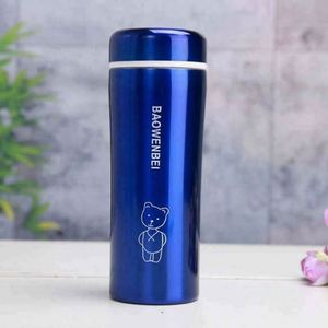 Baowenbei Modern Stainless Steel Vacuum Tumbler 400ml Red <b>Cute</b> <b>Bear</b> Double Wall Insulated Leak-Proof Eco-Friendly Boiling Water - Product Image 3