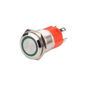 Interruptor de botón LVBO de 16mm, interruptor de luz de encendido IP67 resistente al agua de alta corriente de Metal - Product Image 3