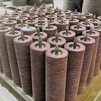 Discos de Láminas de Óxido de Aluminio Marrón con Respaldo de Fibra de Vidrio Dongtai, Grano 40-320, Diámetro 100mm/115mm/125mm, Ruedas de Pulir Metal OEM ODM