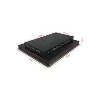 PC de panel industrial sin ventilador J1900 de 15 "con 6X COM, pantalla táctil IP65, HMI de Windows/Linux para control industrial