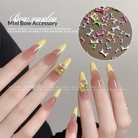 Mini nœuds en résine pour nail art, strass non thermocollants, styles variés, couleur unie, rouge Anqila, grandes et petites tailles, vente en gros Huarong