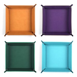 Caja de Cuero PU para Juegos, Accesorios para Juegos, Bandeja de Almacenamiento de Escritorio, Dados, Logotipo Personalizado - Product Image 3