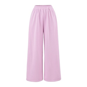 Pantaloni sportivi autunnali a vita bassa elasticizzata ampia a gamba larga dritta all'uncinetto XL antirughe tinta tinta tinta tinta - Product Image 5
