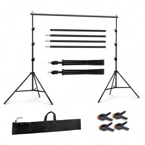 Soporte Ajustable de 2.6*3M para Fondos de Fotografía, Soporte para Fondos de Estudio Fotográfico y de Video - Product Image 1