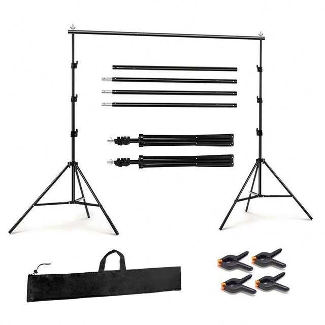2.6*3M Adjustable Backdrop Stand for Photography Backgrounds Stand Photo Video Studio Back Drop Support Stand