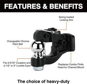 <span class=keywords><strong>Crochet</strong></span> Pintle <span class=keywords><strong>crochet</strong></span> récepteur d'<span class=keywords><strong>attelage</strong></span> <span class=keywords><strong>crochet</strong></span> de 10 tonnes combinaison boule d'<span class=keywords><strong>attelage</strong></span> 2-5/16 convient au <span class=keywords><strong>crochet</strong></span> d'<span class=keywords><strong>attelage</strong></span> récepteur 12000 lbs - Product Image 2
