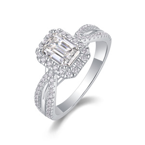 Bán chạy nhất S925 bạc và moissanite Giấc Mơ vòng mới hàng loạt khám phá-Mặt dây chuyền Kim cương & quyến rũ ánh sáng ban ngày lấy cảm hứng từ Nhẫn - Product Image 2