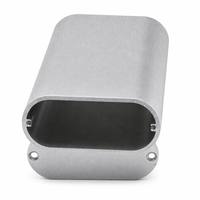 Boîtier en aluminium à haute dissipation thermique, sablé noir, argent, or, avec perçage personnalisé, boîtier en aluminium extrudé
