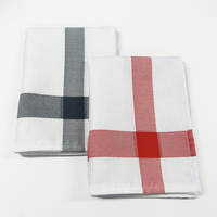 Nouvelle serviette de cuisine en microfibre gaufrée 40x60cm à séchage rapide, chiffon de polissage et de nettoyage sans peluches pour le séchage de la vaisselle de cuisine