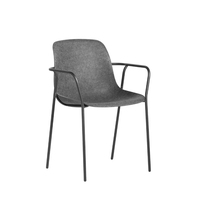 Fauteuil de bureau en feutre PET recyclé, durable et écologique, style moderne, empilable, fauteuil lounge, couleur personnalisable, design sur mesure pour