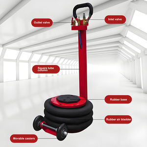 Cric pneumatique 3T/5T à triple chambre, cric gonflable portable pour réparation et levage de pneus de voiture - Product Image 6