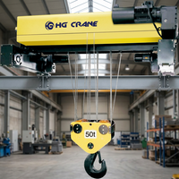 Palans à câble électriques de type européen 1t 2t 5t 10t à faible encombrement avec chariot pour pont roulant