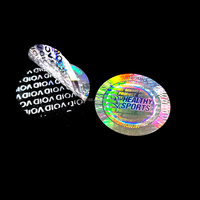 Étiquettes de code-barres holographiques personnalisées, autocollants de sécurité anti-effraction, impression laser