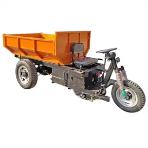 Traktor pertanian listrik dewasa 3 roda Model 1-3 Ton Motor sepeda listrik Mini truk Dumper