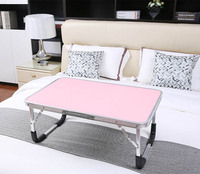 Support portable pour ordinateur portable en alliage d'aluminium, design simple pour baie vitrée, pliable en MDF, pour étudiant