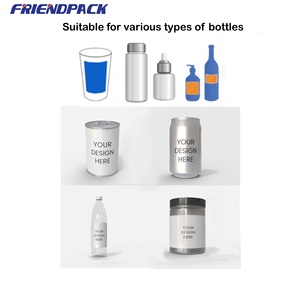 날짜 코더가 있는 화장품용 자동 원형 병 라벨링 기계, 플라스틱 및 유리병용 자동 라벨 어플리케이터 - Product Image 3