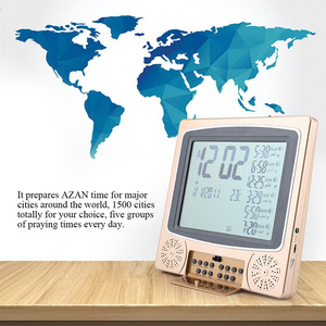 Horloge numérique de prière islamique HA-4010, heure Saso passée 1650, Code de ville, Usb <span class=keywords><strong>Al</strong></span> Fajr, Table musulmane automatique, horloge Azan, 101 - Product Image 6