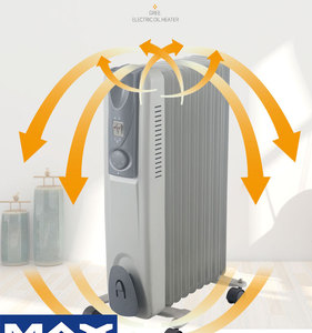 Meilleure vente Mini <span class=keywords><strong>radiateur</strong></span> électrique <span class=keywords><strong>Radiateur</strong></span> rempli d'huile Protection contre la surchauffe Thermostat réglable Fil chauffant pour salles de bain - Product Image 3