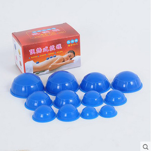 Silicone Cupping Jars 12 Pcs Negative Pressure Moisture Absorption Health <b>Massage</b> <b>Set</b> Red Blue Yellow Pink - Product Image 3
