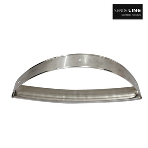 Reposabrazos moderno de acero inoxidable de alta calidad, salón de belleza, <span class=keywords><strong>barber</strong></span>ía, venta al por mayor, silla de cuero, hogar, sala de estar, base de silla de peluquero - Product Image 5