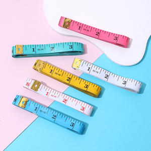 Ruban à mesurer souple en plastique 0-1,5 m, outil de couture portable pour la mesure corporelle, couleur bonbon, fourniture pour artisanat du cuir - Product Image 4