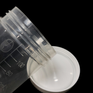 ถ้วยเก็บปัสสาวะพลาสติกสีขาวขนาด50มล. 120มล. พร้อมล็อค - Product Image 3