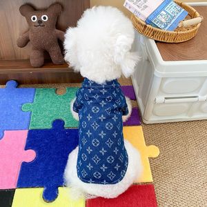 Chemise en jean à manches courtes pour chiens et chats, légère, pour le printemps et l'été, pour petites et moyennes races, Teddy Bichon Yorkshire Terrier - Product Image 4