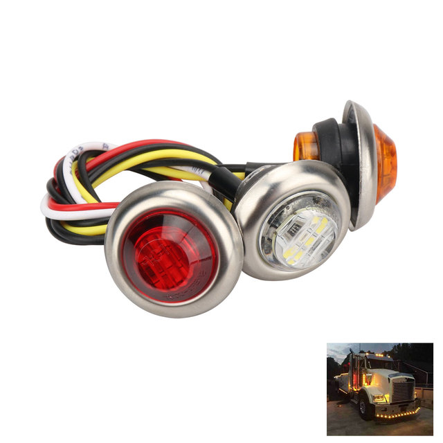 Customized Colors Truck Led Marker signal Light Trailer Led Side Lights DOT 3/4 Inch