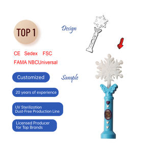 2025 Mới Tùy Chỉnh Bông Tuyết Nhảy Múa Cây Đũa Phép Ánh Sáng-up Nhựa Đồ Chơi Cho Cô Gái Câu Chuyện Cổ Tích Ma Thuật Thanh Đèn Flash Bằng Giọng Nói Trẻ Em Đồ Chơi Khuyến Mãi - Product Image 1