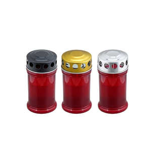 Recyclable Plastic Jar Natural Oil Grave <b>Candles</b> Eco-Friendly Unscented Cemetery Sanctuary <b>Candles</b> - Product Image 2
