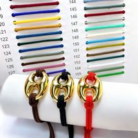 Bracelet perlé tendance T131 style nez de cochon vintage, design de niche personnalisé, accessoire plaqué or 18 carats