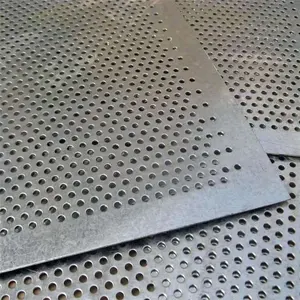 Rejilla de chapa perforada hoja de metal perforada escalonada de acero forma ovalada hoja de metal perforada