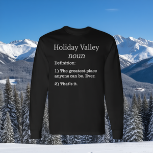 T-shirt à manches longues Holiday Valley, idée cadeau souvenir pour skieurs - Product Image 3