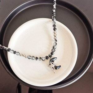 Collana con Ciondolo a Forma di Stella e Luna in Stile Spicy Girl, Accessori di Gioielleria Femminile alla Moda - Product Image 3
