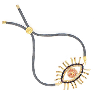 Go2boho — Bracelet mauvais œil pour femme, bijoux d'amitié avec corde noire, plaqué or, perles ethniques Miyuki, nouvelle collection <span class=keywords><strong>2022</strong></span> - Product Image 3