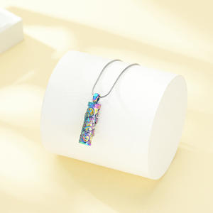 Kadınlar için <span class=keywords><strong>Ashes</strong></span> kolyeler kadınlar için silindirik kelebek külleri kolye anıt kolye kadın erkek sevdiklerinize - Product Image 3