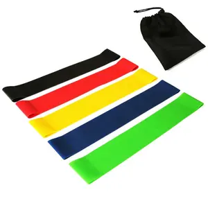 Custom logo Resistance Bands Exercise Sports Elastic Band Long Exercise Bands for Arms, Shoulders, Legs and Butt