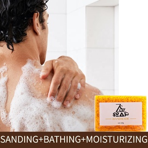 Nhãn Hiệu Riêng Không Có Sls Da Giữ Ẩm Làm Trắng Lưu Huỳnh Miễn Phí Nghệ Kojic Axit Xà Phòng Chanh Da Sáng Tumeric Xà Phòng - Product Image 3