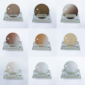 Fabricant d'usine – Verres optiques CR39 1.49 pour lunettes <span class=keywords><strong>de</strong></span> soleil, transparents/marron, en résine grise, optiques - Product Image 4