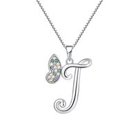 Collier en argent sterling 925 avec pendentif lettre J personnalisé, fabrication de bijoux personnalisés avec lettres et chiffres, YH JEWELLERY Factory