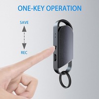 Enregistreur USB à commande vocale Porte-clés Mini Dictaphone Enregistrement sonore professionnel Lecteur flash MP3 Enregistreur audio PQ107