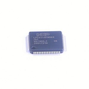 NEW and Original MCU 16-bit/32-bit ARM7TDMI-S RISC 128KB Flash 1.8V/3.3V 64-<b>Pin</b> LQFP LPC2114FBD64 - Product Image 1