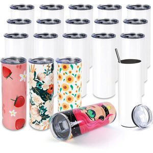 Sublimation Tumblers 30 OZ Blank Tumblers for Sublimation Skinny Bulk Double Wall Insulated Cups with Individually Gift Boxed - Product Image 1