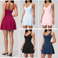 Robe de tennis d'été, robe de yoga une pièce, robe de golf, bretelles réglables, vêtements de sport pour femmes, jupe de tennis, robe de pilates pour femmes