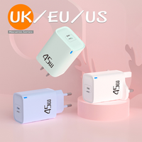 GaN PD UK EU US Plug 45W Super Fast Adaptateur de chargeur de USB-C pour iPhone 16 15 14 pour Smart Phone Adaptateur de chargeur Type-C