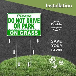 Enseigne de cour extérieure étanche H Stake Enseigne de cour en plastique Pp Enseigne de cour immobilière - Product Image 3