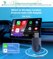 Adaptateur sans fil 2-en-1 CarPlay et Android Auto pour voiture – Convertit le CarPlay filaire d'origine en dongle USB sans fil pour voiture (vente en gros)