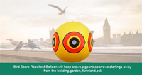 Ballons répulsifs pour oiseaux jetables écologiques en plastique en gros avec des yeux de prédateur réfléchissants pour la lutte contre les oiseaux