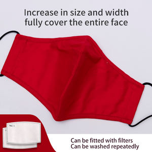 Mascarilla Facial Protectora de Algodón Ajustable, Transpirable, con 3 Capas, Reutilizable, 30 Colores, con Logotipo OEM Personalizado, Protección Solar y Antipolvo - Product Image 2